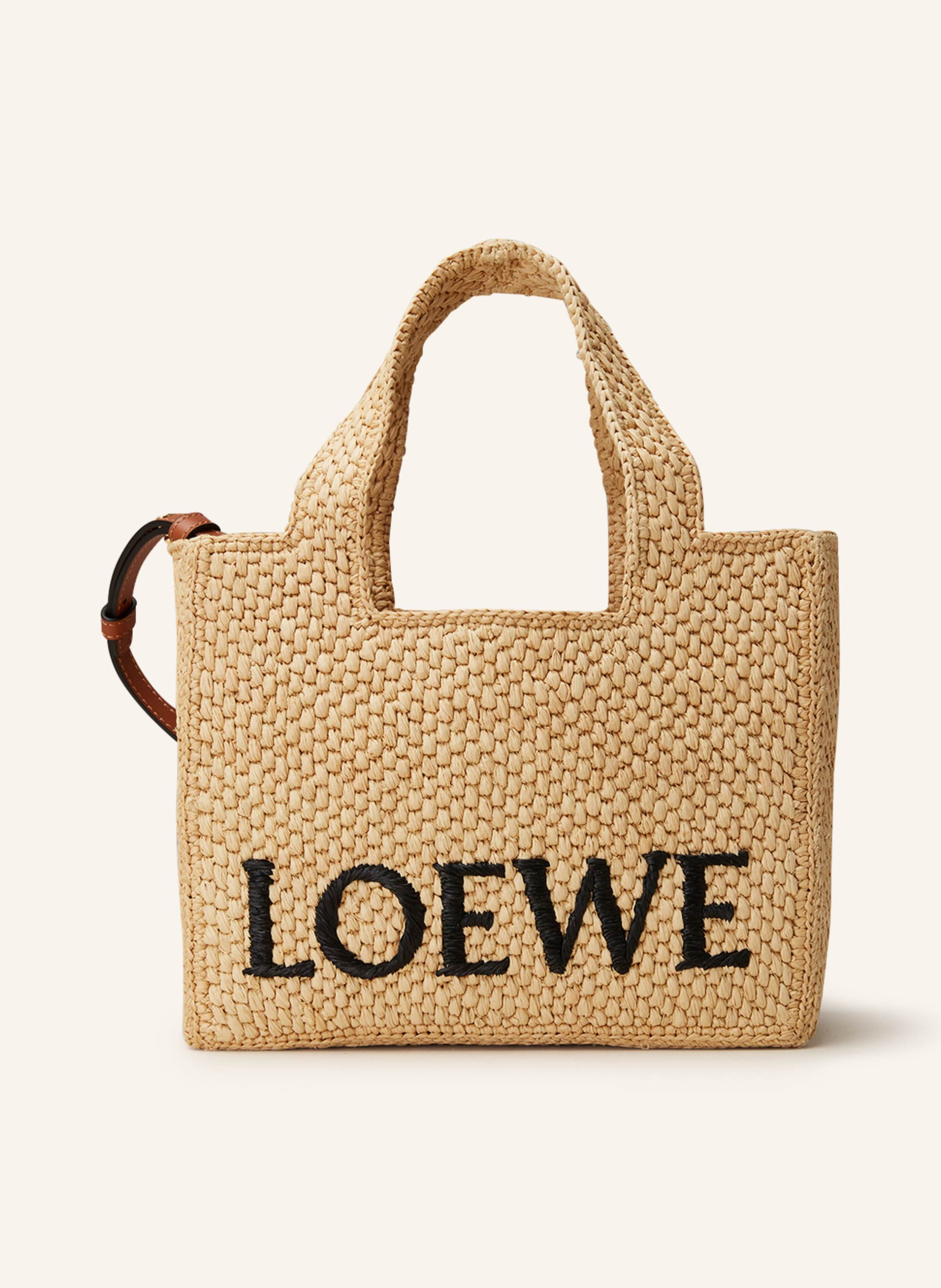 LOEWE Shopper FONT TOTE SMALL LOEWE \u00d7 PAULA\u2019S IBIZA in hellbraun | Breuninger (DACH)