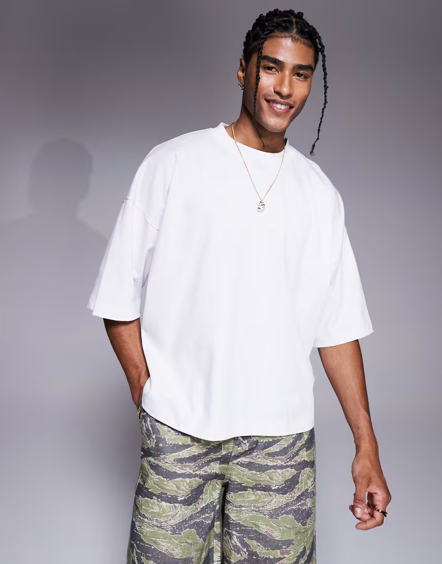 ASOS DESIGN extreme oversized t-shirt in white | ASOS (Global)