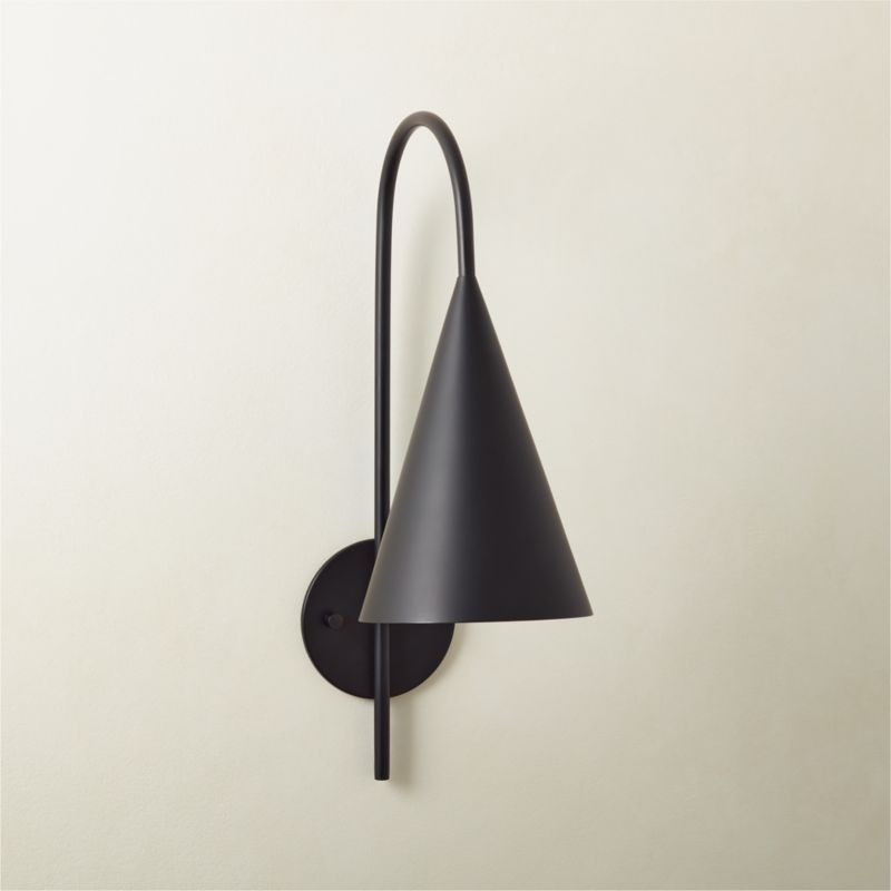 Piffle Black Wall Sconce + Reviews | CB2 | CB2