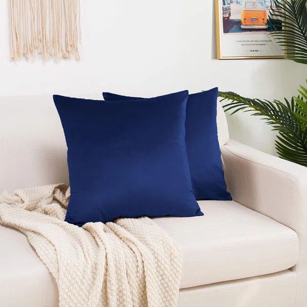 Solid Colour Pillow Cover (Set of 2) | Wayfair North America