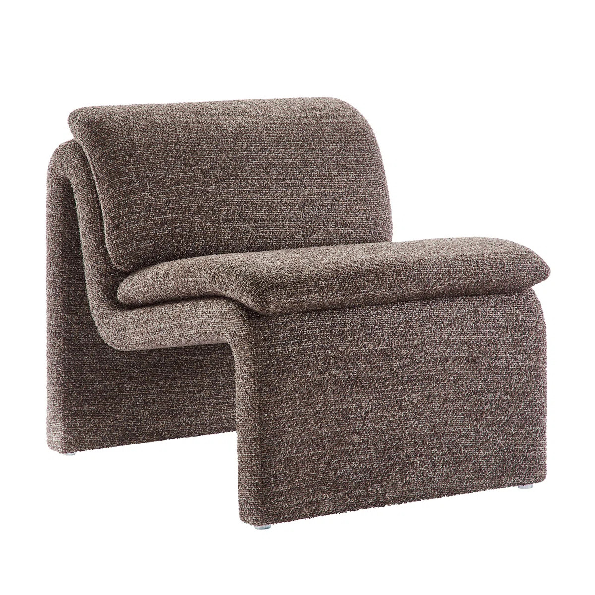 Lume Boucle Upholstered Armless Accent Chair | Wayfair North America