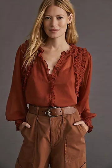 Harvest Ruffled Blouse | Anthropologie (US)