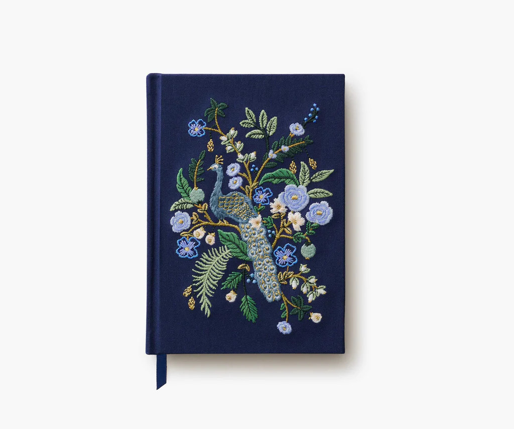 Embroidered Journal - Peacock | Rifle Paper Co.