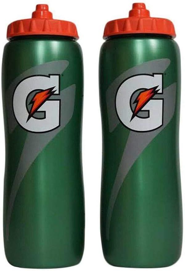 Gatorade 32 Oz Squeeze Water Sports Bottle - Pack of 2 - New Easy Grip Design | Amazon (US)