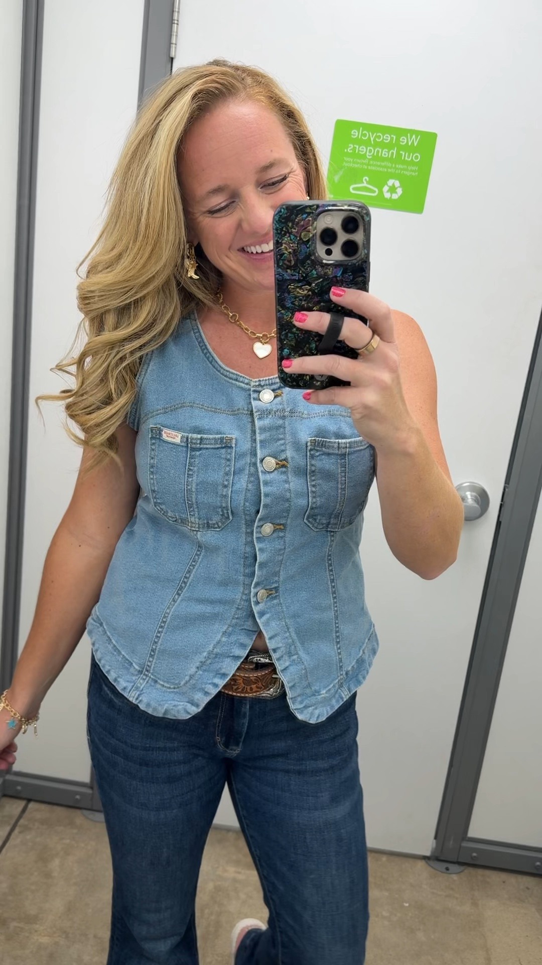 The cutest denim top from Walmart! Walmart fashion finds and Walmart Style! Fits true to size I am wearing a medium!


#LTKFestival #LTKootd #LTKgrwm