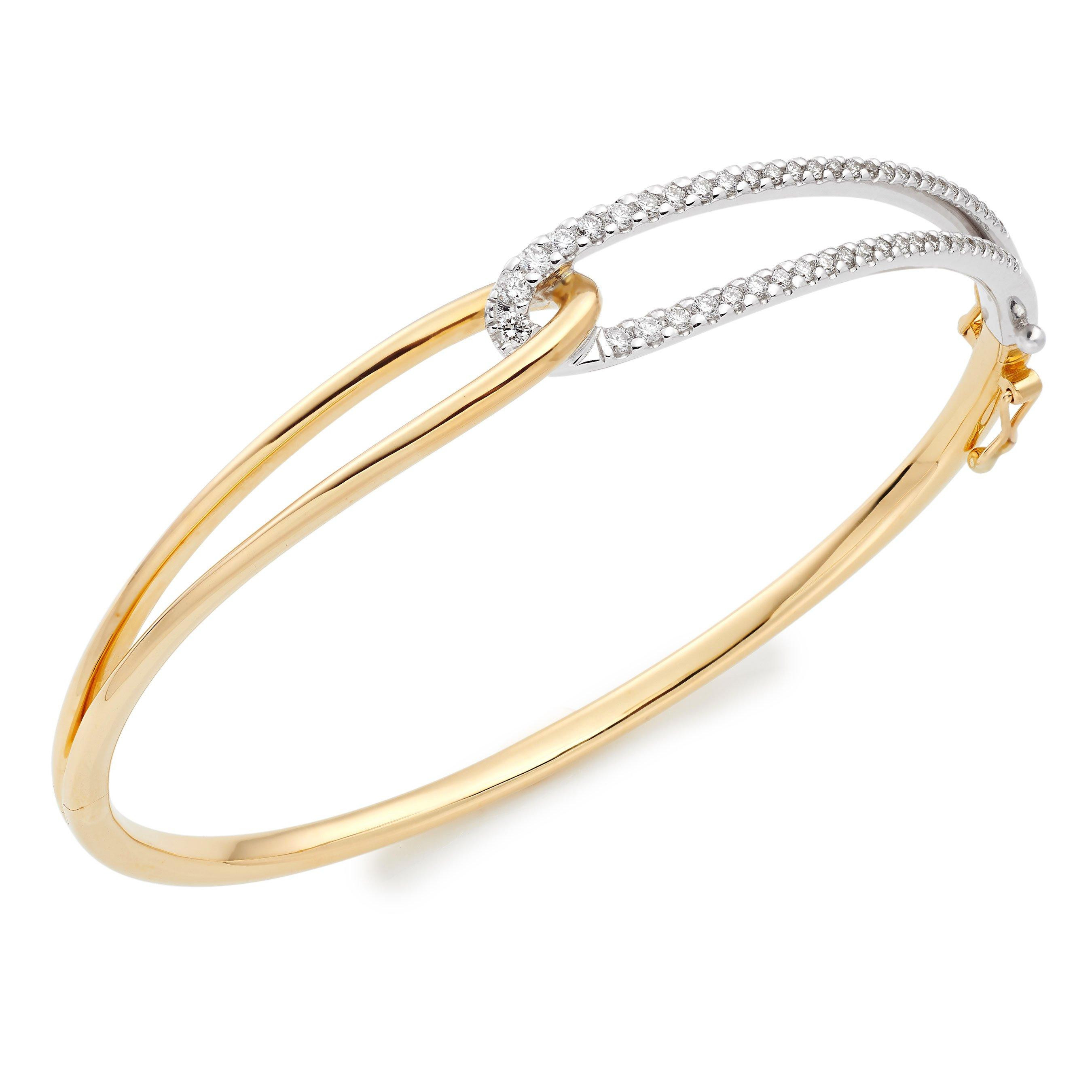 Beaverbrooks Essence 9ct Yellow Gold Diamond Bangle | 0132259 | Beaverbrooks | Beaverbrooks