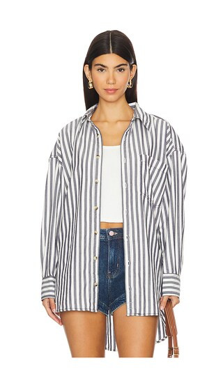 x Intimately FP Freddie Shirt in Nautical Navy Combo | Revolve Clothing (Global)