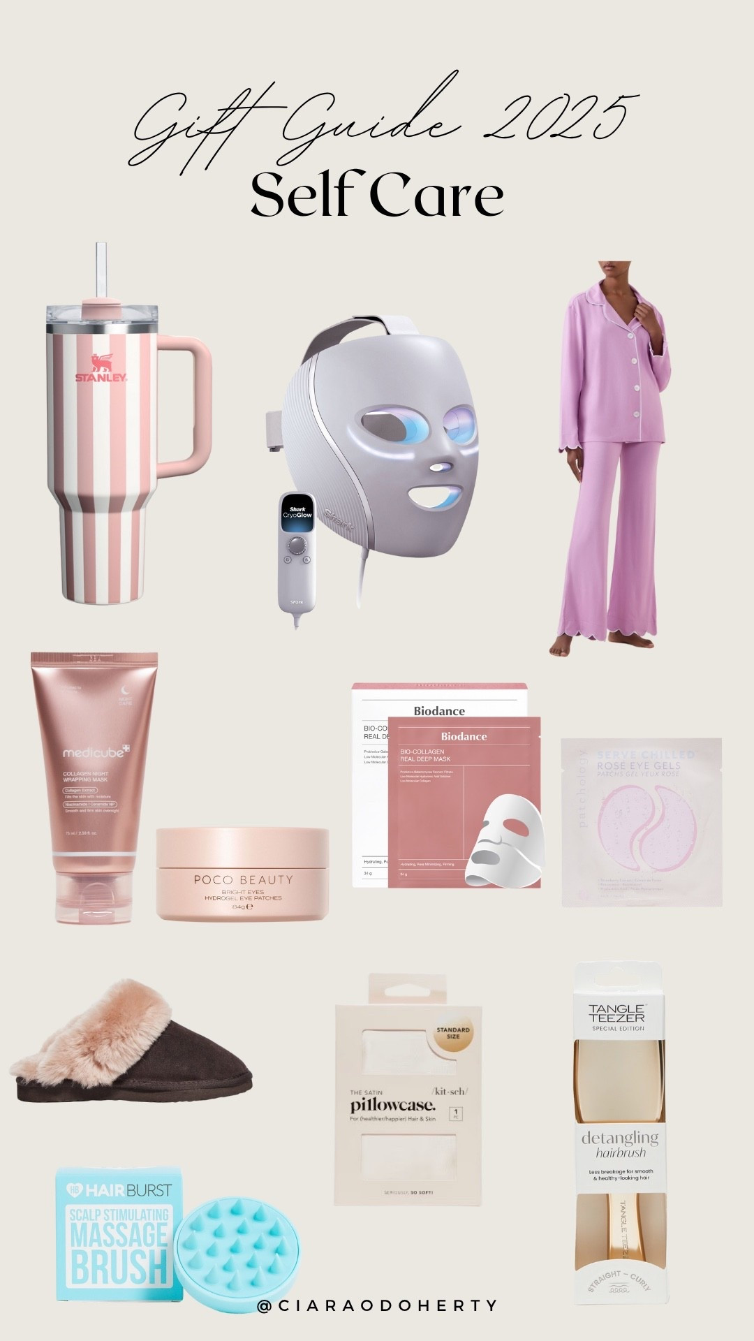 Gift guide 2025: Self Care
Stanley, Sinead Keary, Bio dance, medicube, shark, face mask, tangle teezer 

#LTKfestive #LTKeurope #LTKireland