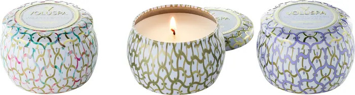 Voluspa Maison Blanc Set Of 3 Mini Tin Candles | Nordstrom | Nordstrom
