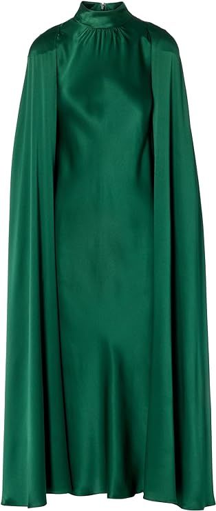 Amazon.com: Rodarte, Green Silk Satin Cape Dress, Green : Luxury Stores | Amazon (US)