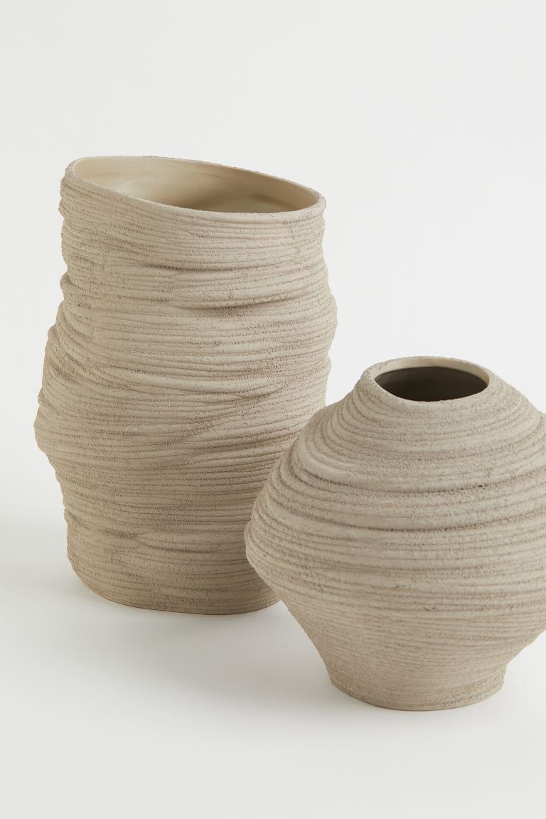 Asymmetric Stoneware Vase | H&M (US)