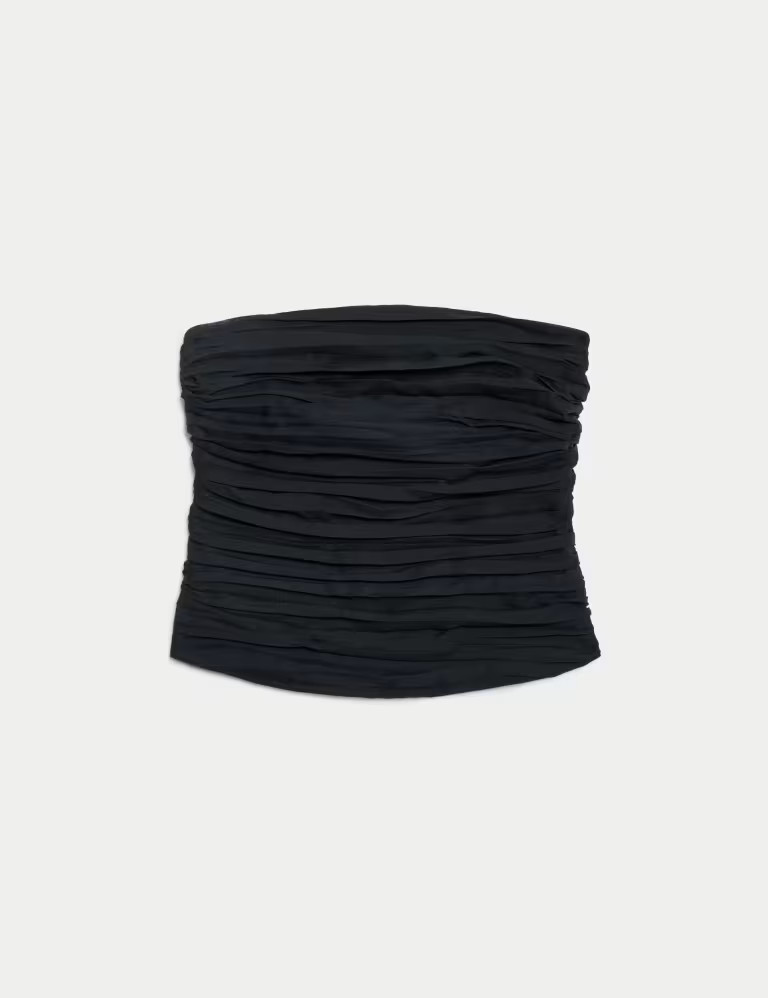 Shirred Detail Bandeau Top | Marks & Spencer (UK)