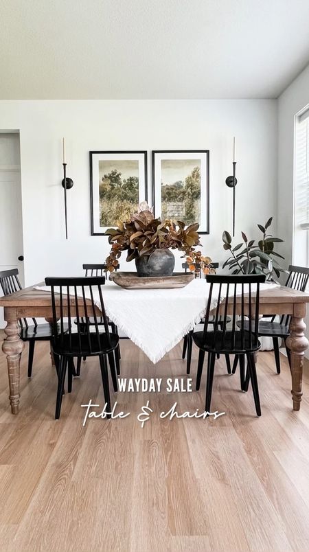 My table and chairs are on the Wayfair Wayday Sale! This table is solid, heavy and gorgeous! I love the butterfly leaf that is stored under the table. I love it paired with these farmhouse chairs  

#LTKsalealert #LTKhome