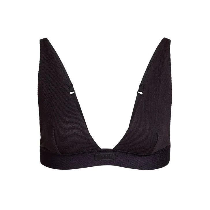 COTTON PLUNGE BRALETTE | SKIMS (US)