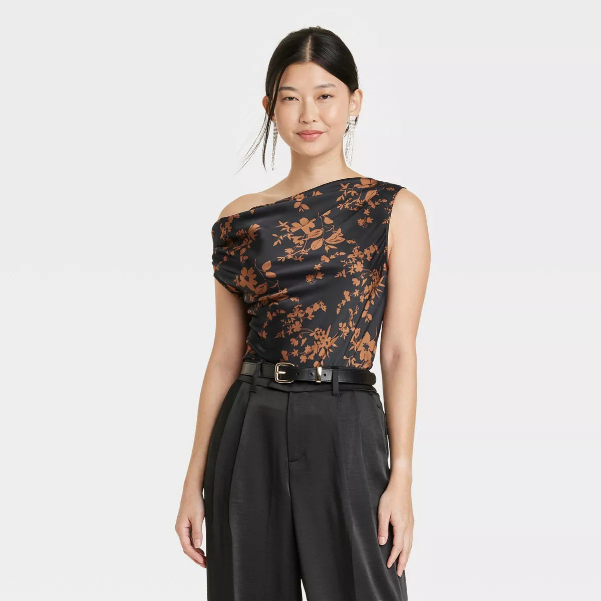 Women's Draped One Shoulder Tank Top - A New Day™ | Target