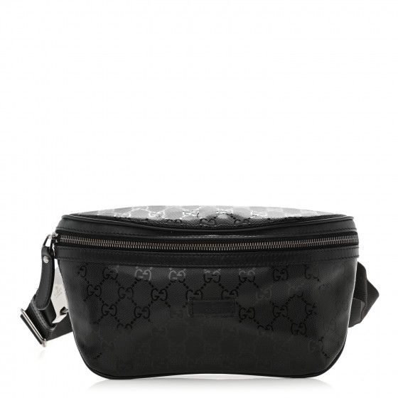 GUCCI Imprime Monogram Belt Bag Black | FASHIONPHILE (US)