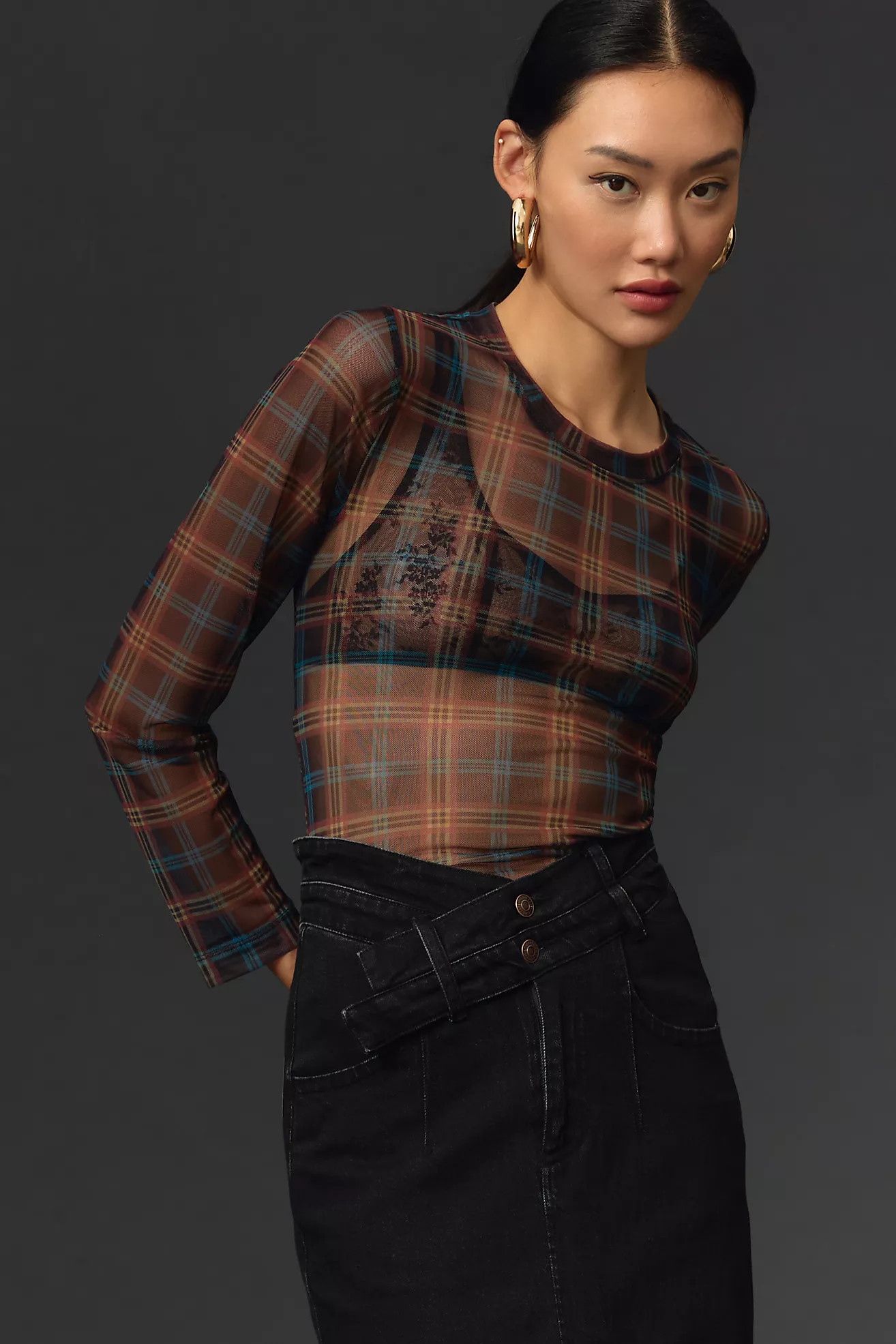 Porridge Mesh Layering Top | Anthropologie (US)