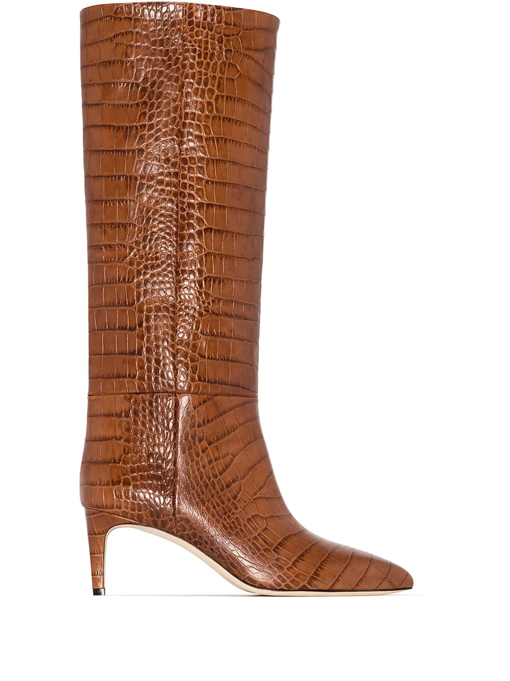 crocodile-effect 60mm boots | Farfetch Global