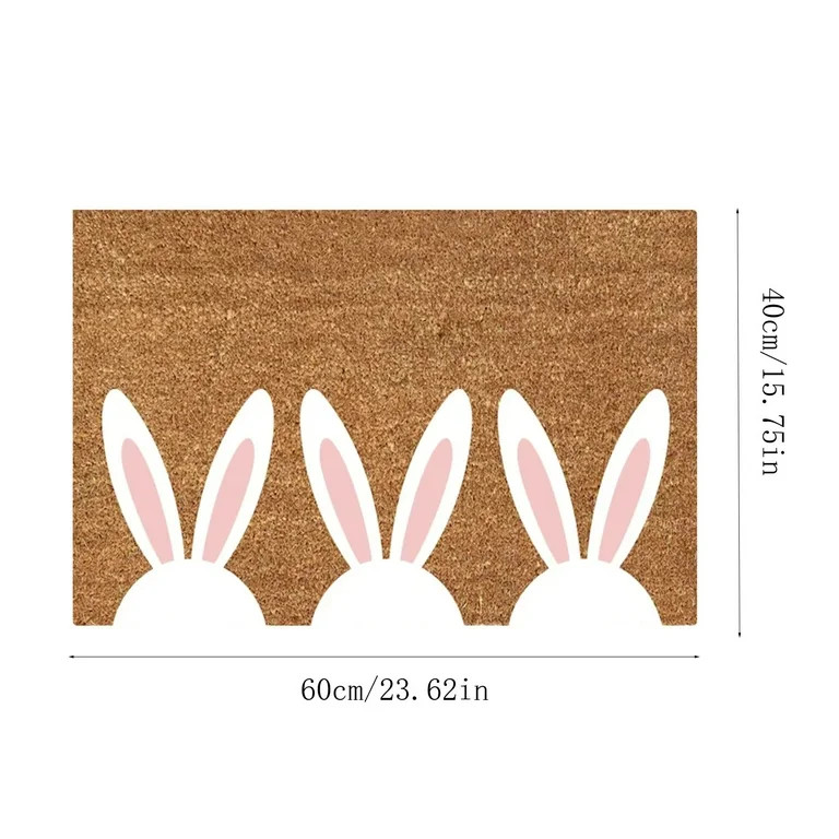 Easter Welcome Doormat Indoor Easter Doormat Easter Eggs Outdoor Mat Non Slip Front Porch Rug For... | Walmart (US)