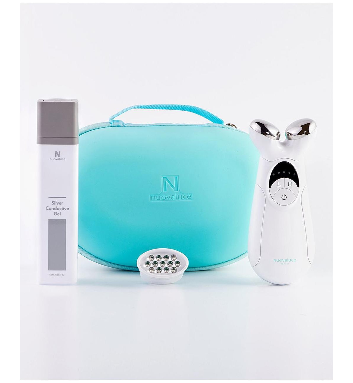 Nuovaluce Beauty Anti Aging Microcurrent & Red Light Therapy Device Set with Colloidal Silver Conduc | Macys (US)