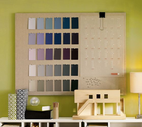 Linen Home Office Pinboard | Pottery Barn (US)
