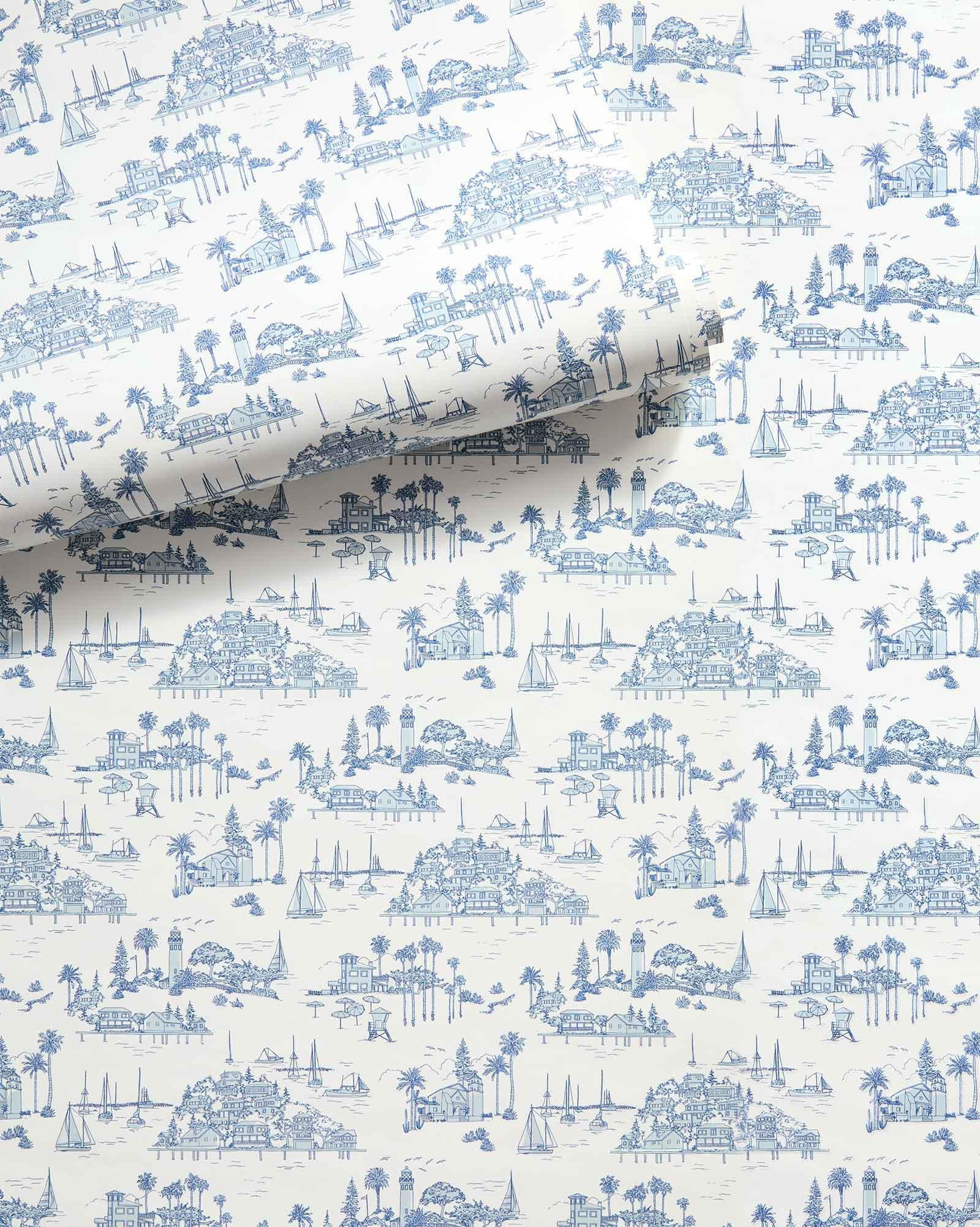 Seahaven Toile Wallpaper | Serena and Lily