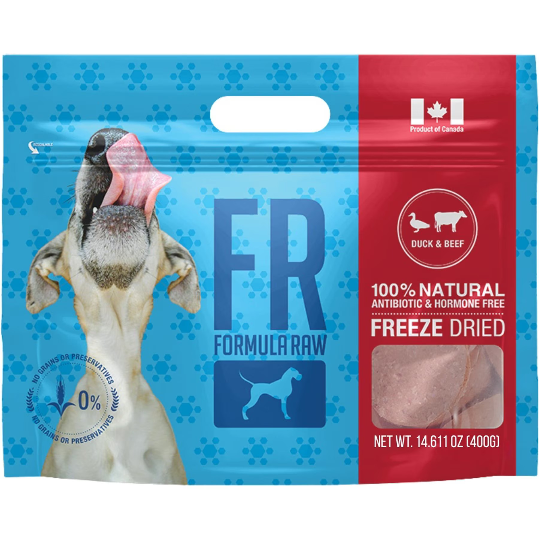 Formula Raw Duck & Beef Grain-Free Adult Freeze-Dried Raw Dog Food, 14-oz bag | Chewy