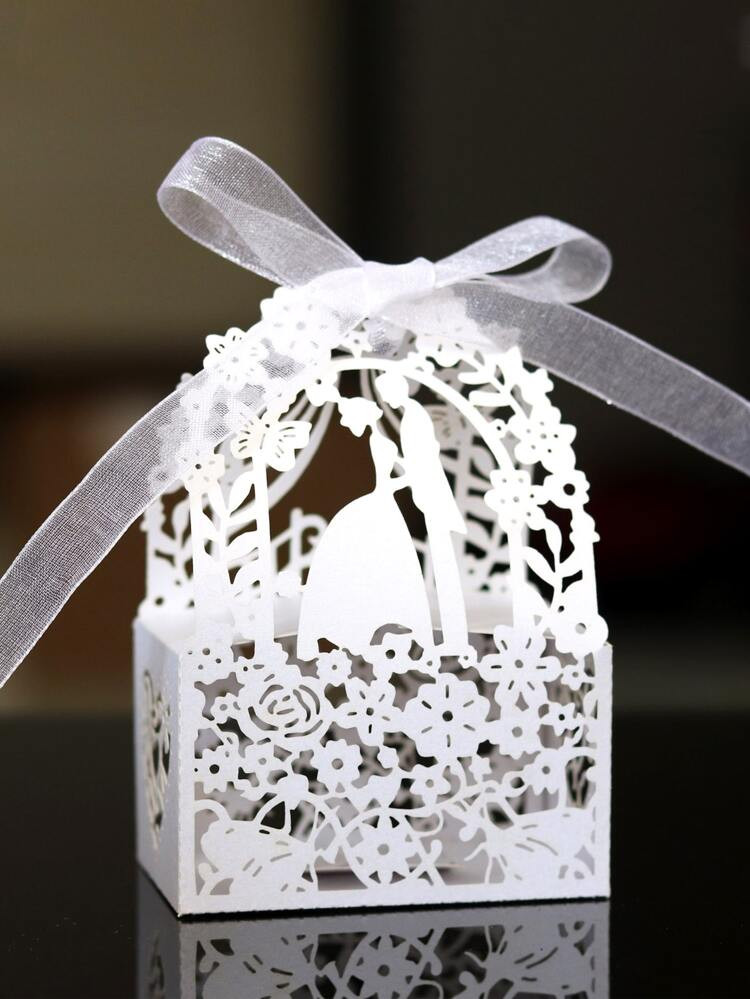 5pcs Flower Hollow Candy Box | SHEIN