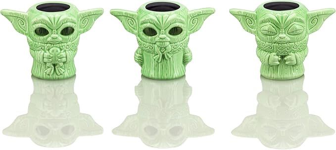 Geeki Tikis Star Wars The Mandalorian The Child Mini Muglets Set of 3 - 2.5-Ounce Green Ceramic C... | Amazon (US)