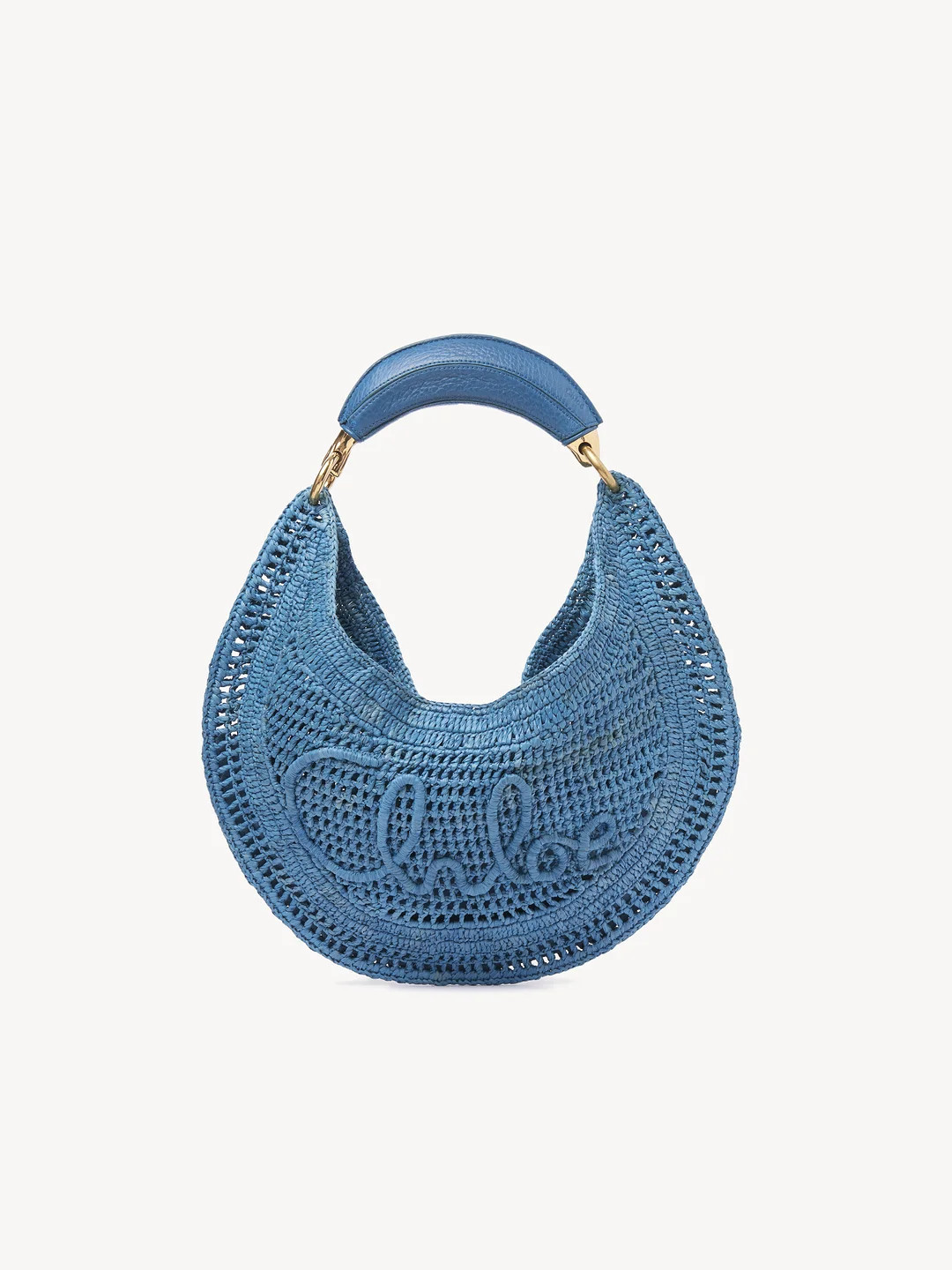 Summer Banana hobo bag in raffia | Chloe US