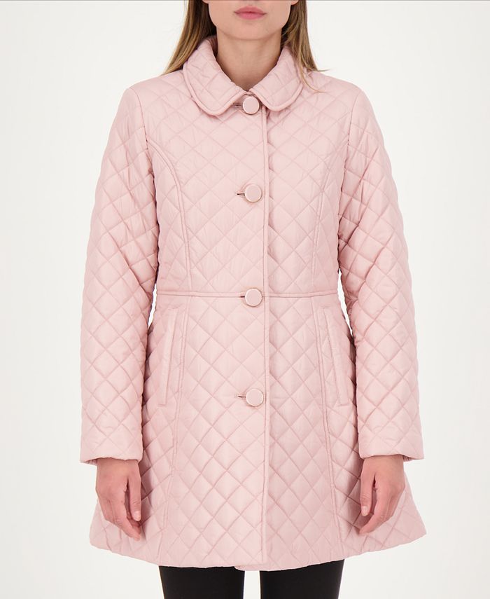 Skirted Quilted Coat | Macys (US)
