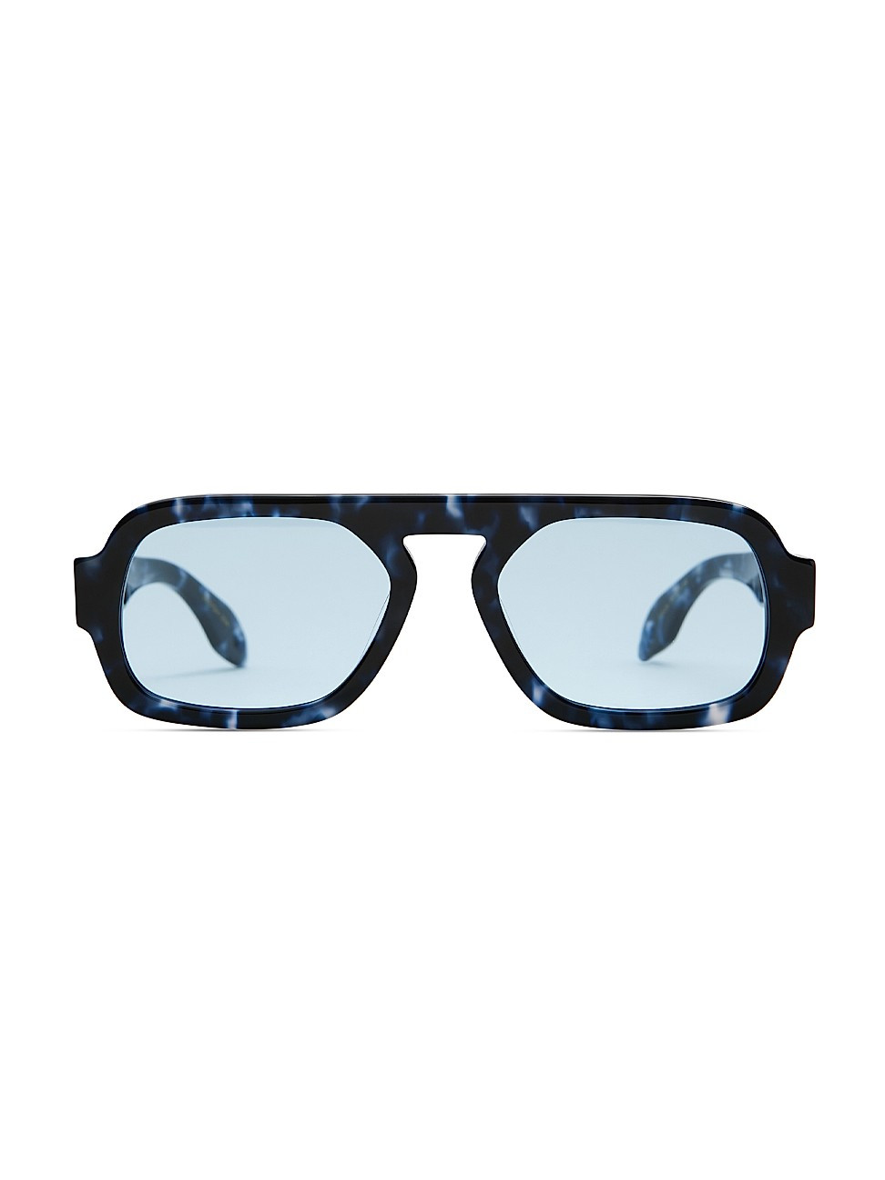 Women's Core Jane 52MM Aviator Sunglasses - Blue Black Havana | Saks Fifth Avenue