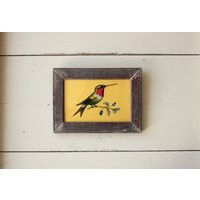 Vintage Style Reverse Glass Hand Painted Painting From India Kingfisher Colourful Bird Naive Folk Art, in Handmade Recycled Frame 14 X 19cm | Etsy (UK)