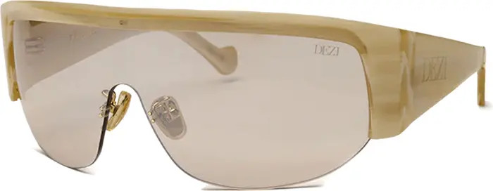 Thique 125mm Oversize Rimless Shield Sunglasses | Nordstrom