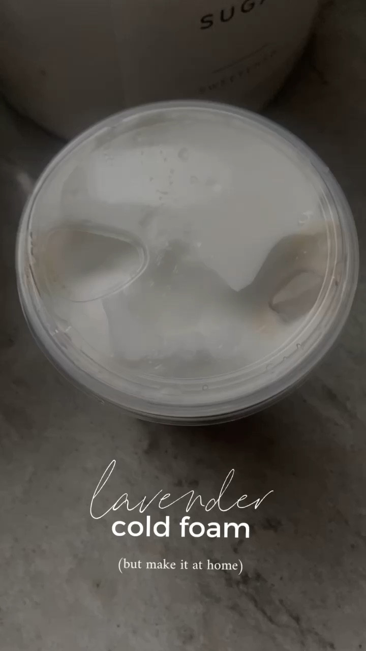 Lavender cold foam, but make it at home. 😉 Linking all the tools you need here!

#LTKVideo #LTKhome
