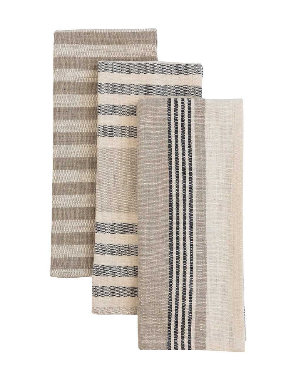 Striped Woven Tea Towels (Set of 3) | McGee & Co.