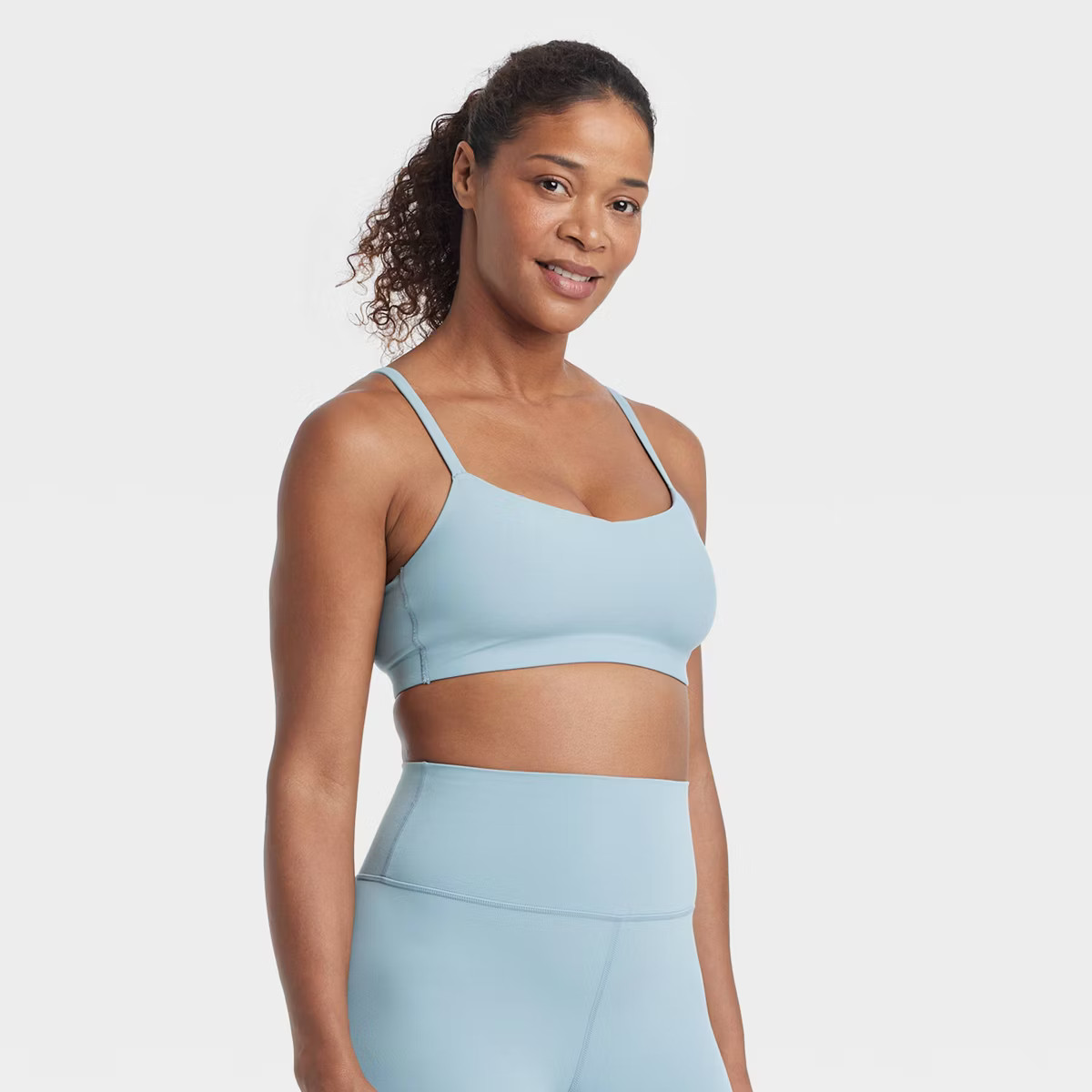Women's Everyday Soft Light Support Strappy Sports Bra - All In Motion™ | Target