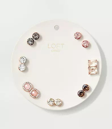 Loft Sparkle Stud Earring Set | LOFT Outlet