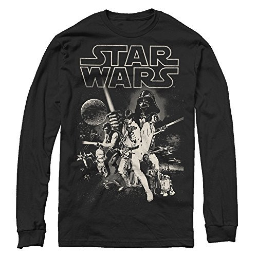 STAR WARS mens Star Wars Men's Official 'Poster' Graphic Tee T Shirt, Black Crew Fleece, 2X US | Amazon (US)
