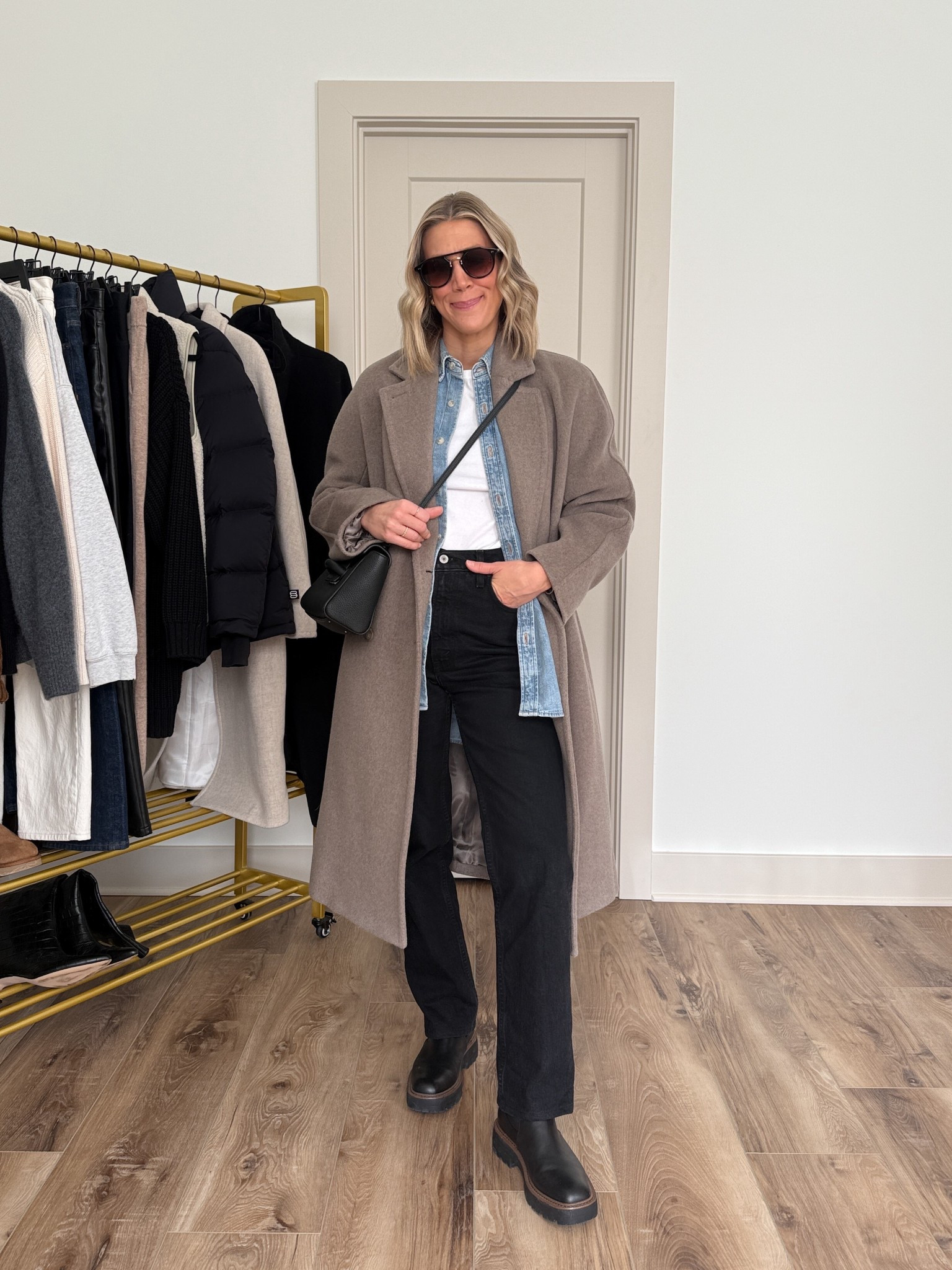 Wearing 26/reg jeans, XS denim shirt, small long sleeve, XS coat, boots tts 

#LTKgrwm #LTKOver40 #LTKootd