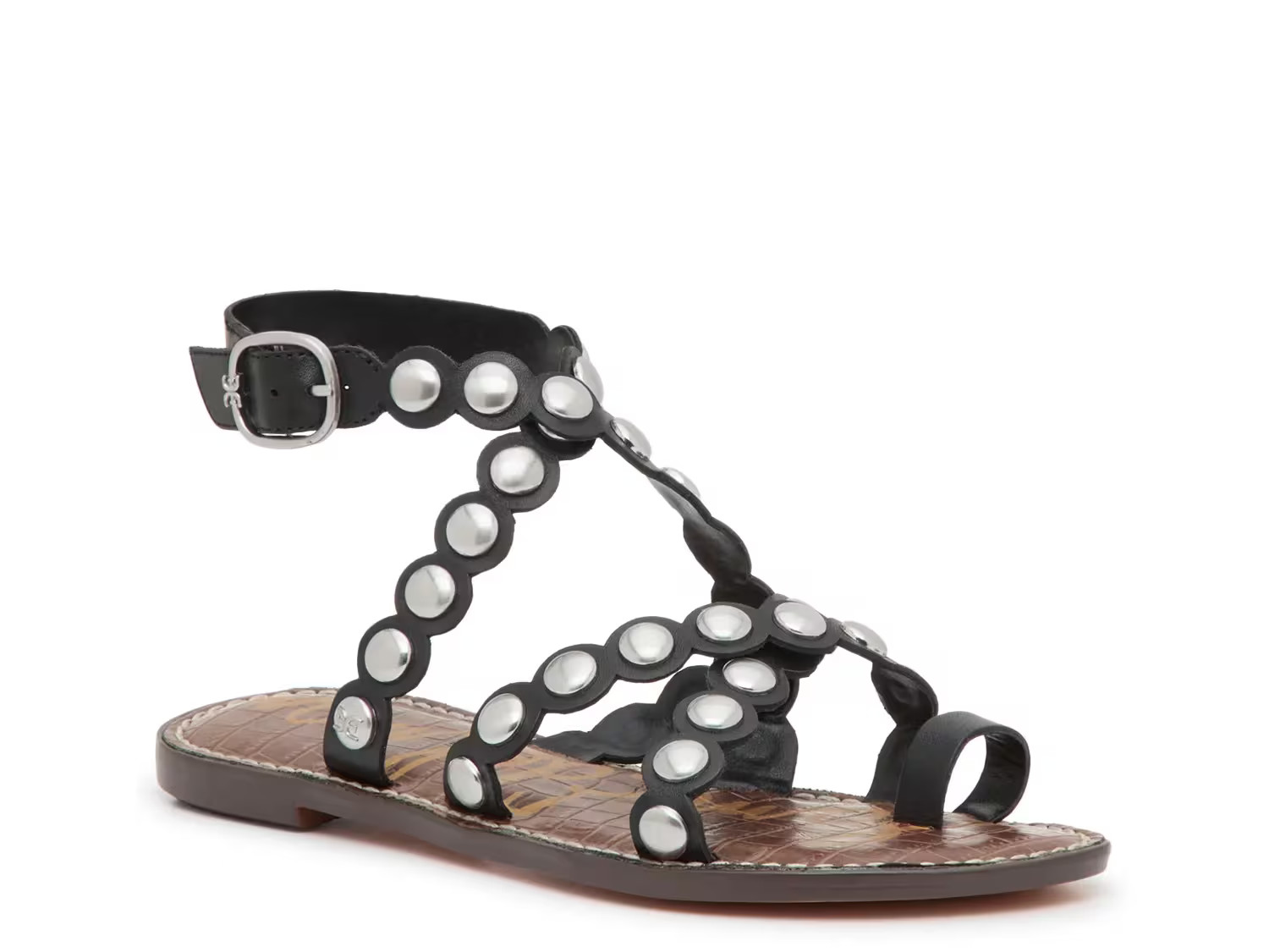 Sam Edelman Gloria Gladiator Sandal | Women's | Black | Size 6.5 | Sandals | DSW