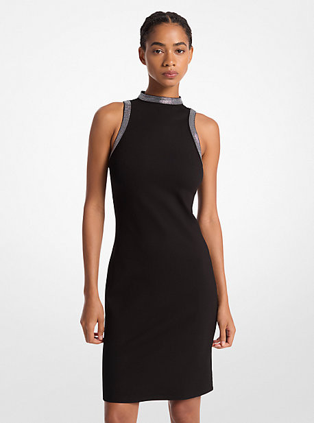 Embellished Knit Halter Dress | Michael Kors US