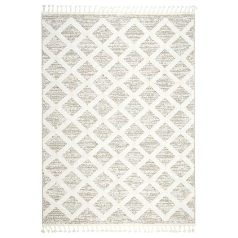 Wanda June Home Tufted Triangles Area Rug, Beige, 5'2" x 7'2" by Miranda Lambert | Walmart (US)