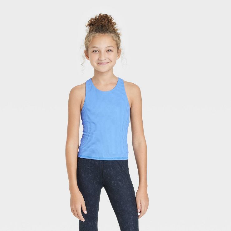 Girls' Printed Cropped Tank Top - All in Motion™ | Target
