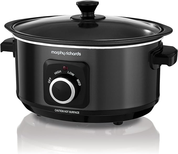 Morphy Richards 3.5L Sear & Stew Slow Cooker, Shatter Resistant Aluminium Pot, 3 Heat Settings, H... | Amazon (UK)