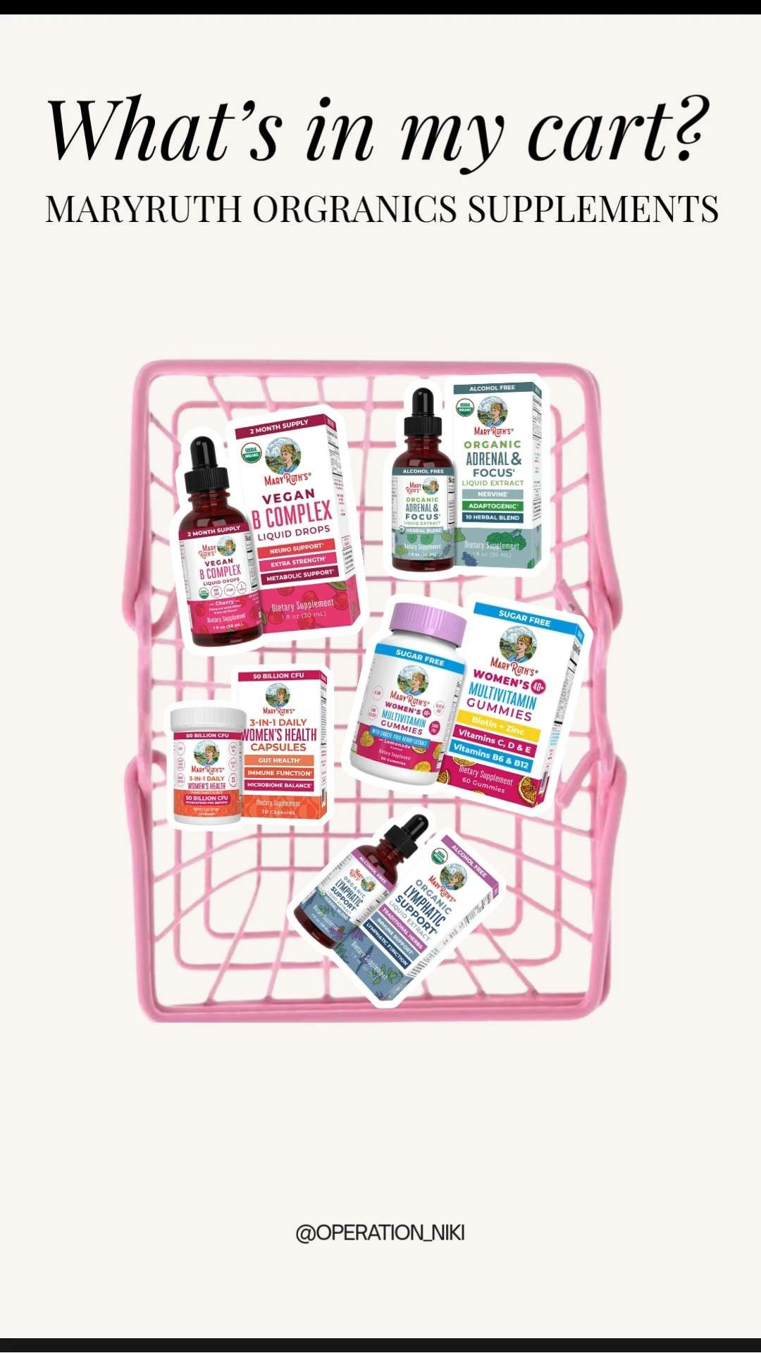 A little look at what’s sitting in my cart right now ✨
MaryRuth supplements I keep coming back to for simple, daily wellness support — easy to add into a routine and perfect for restocking or gifting.

Follow for more @OPERATION_NIKI on IG, TikTok, & Facebook 💛

#MaryRuth #WhatsInMyCart #WellnessFinds #DailySupplements #AmazonFinds #HealthRoutine #WellnessEssentials #AmazonMustHaves #OperationNiki 

 #LTKfitnessgoals #LTKselfcare #LTKFindsUnder100