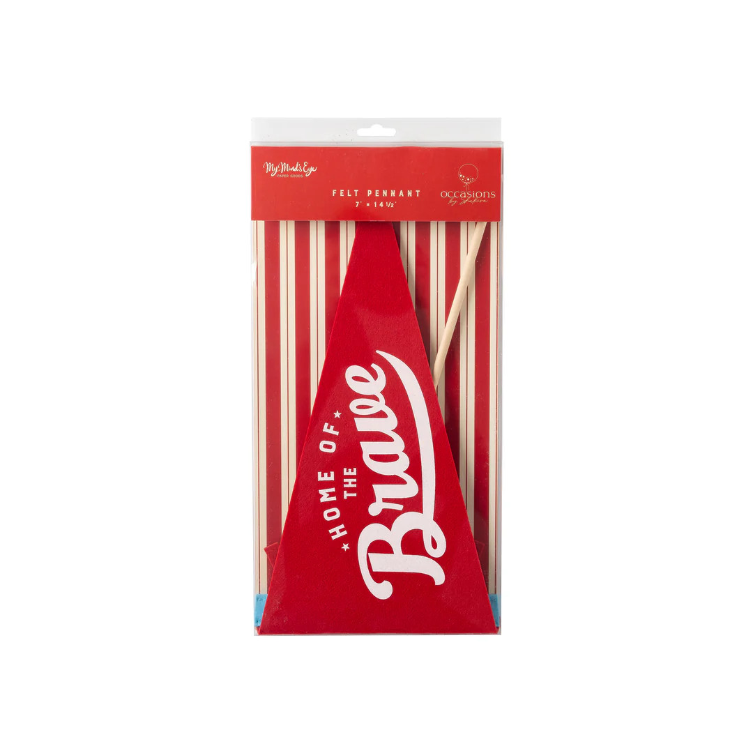 Occasions By Shakira - Home of the Brave Felt Pennant Banner | My Mind's Eye