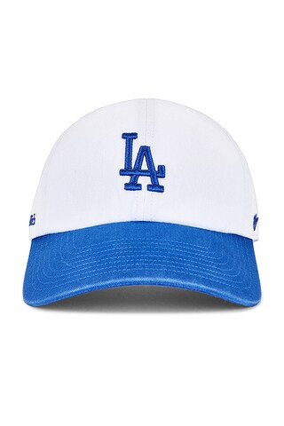 LA Hat in White & Team Blue | FWRD 