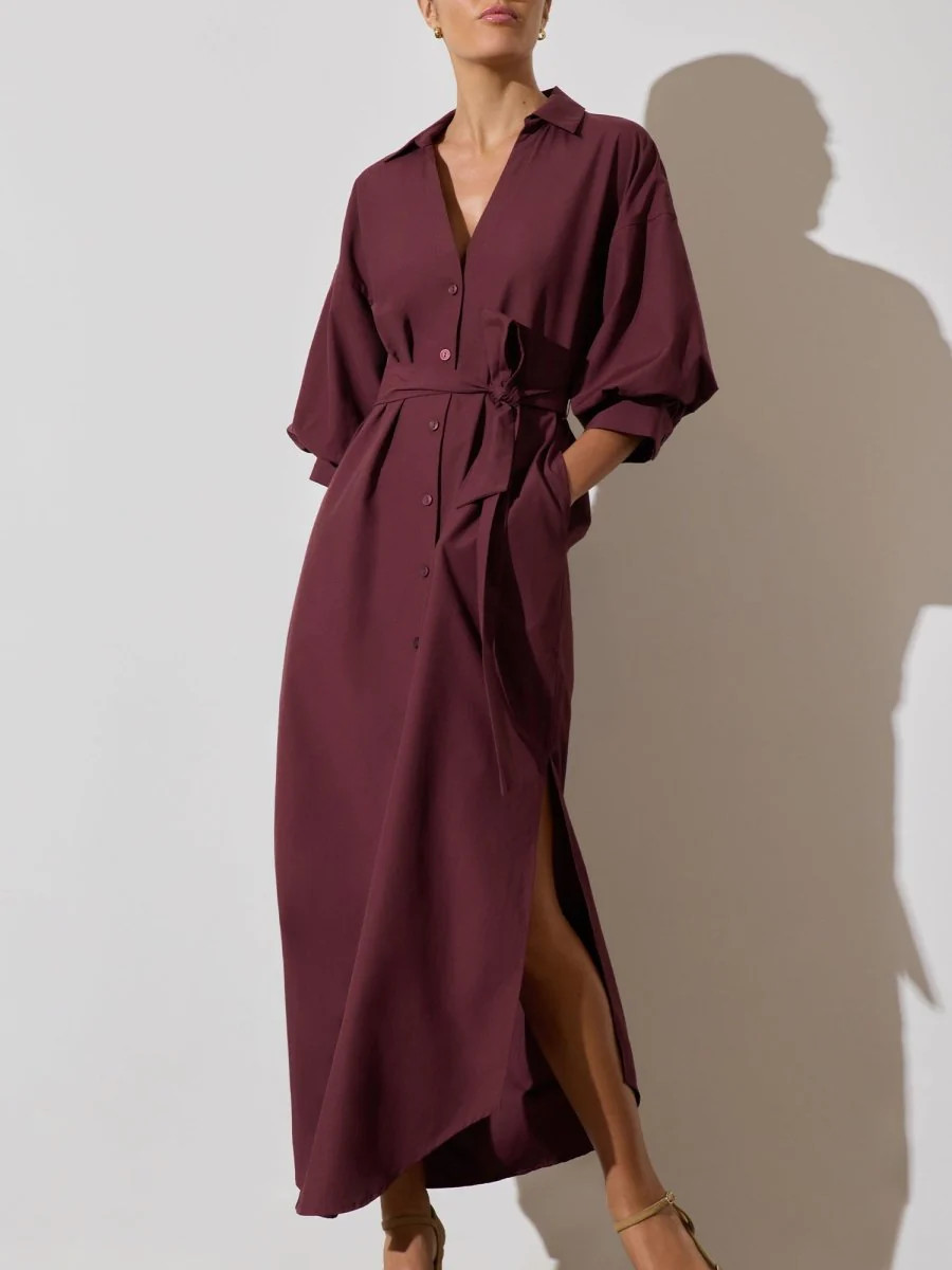 Women's Kate Maxi Dress in Barolo | Brochu Walker | Brochu Walker