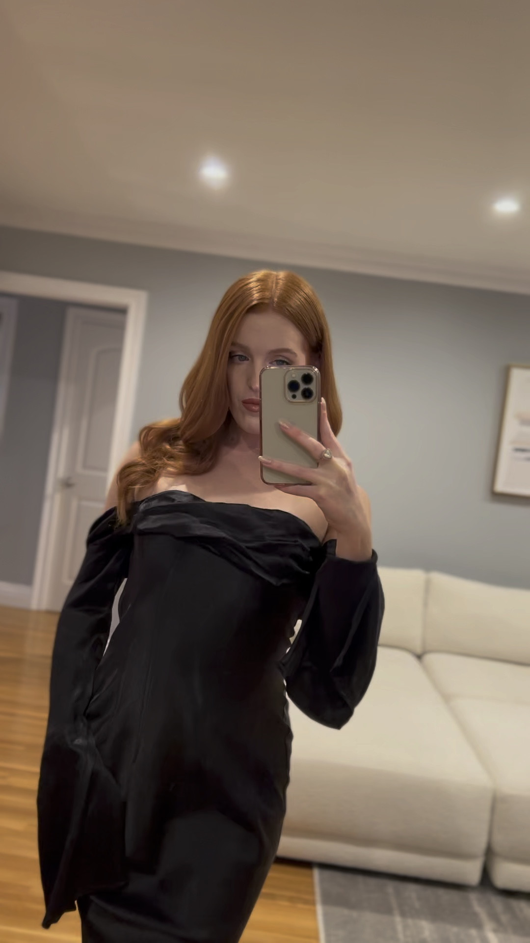 Love a dramatic off the shoulder dress ✨⚫️ 

#LTKstyletip #LTKHoliday #LTKwedding